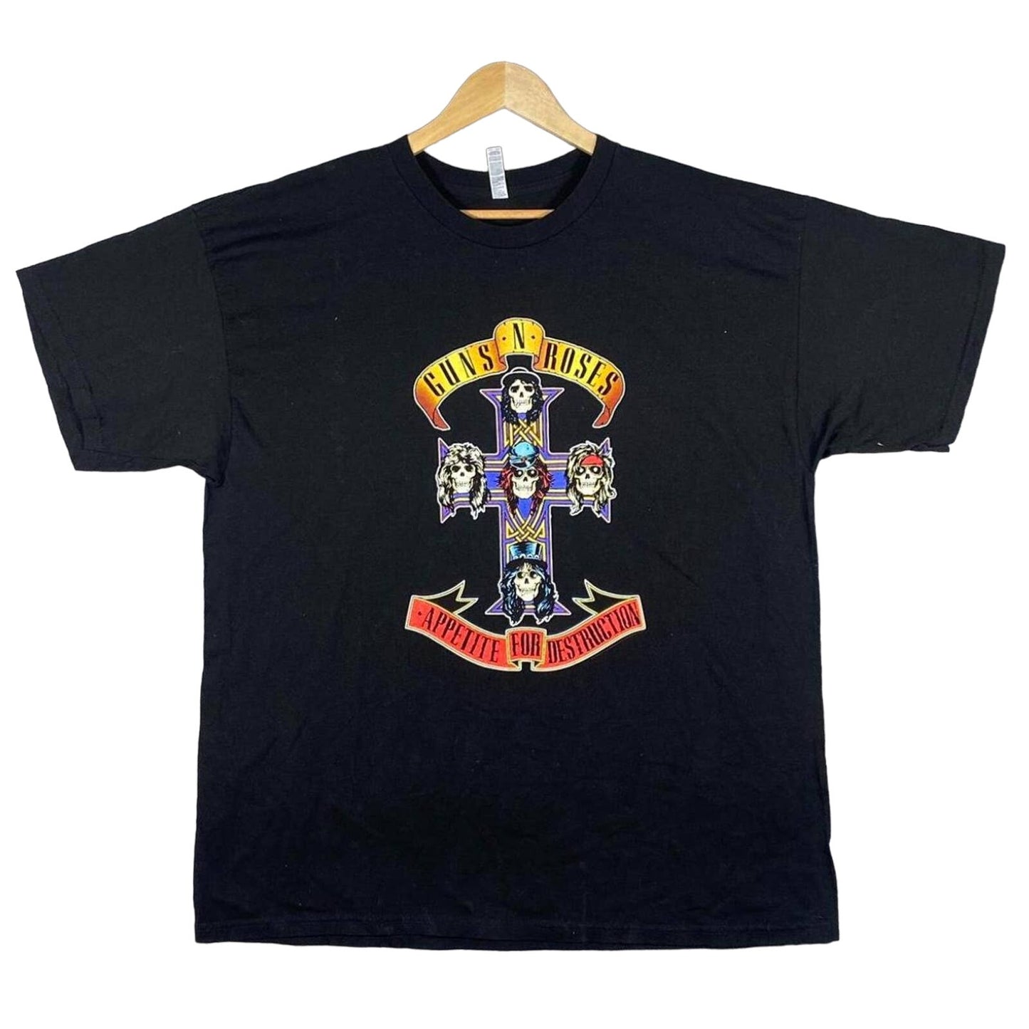 Guns N Roses Appetite For Destruction Band Vintage Rock Music Mens 2XL T-Shirt