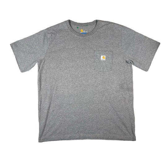 Carhartt Pocket Workwear Relaxed Fit Mens Size 2XL XXL Grey Short Sleeve T-Shirt