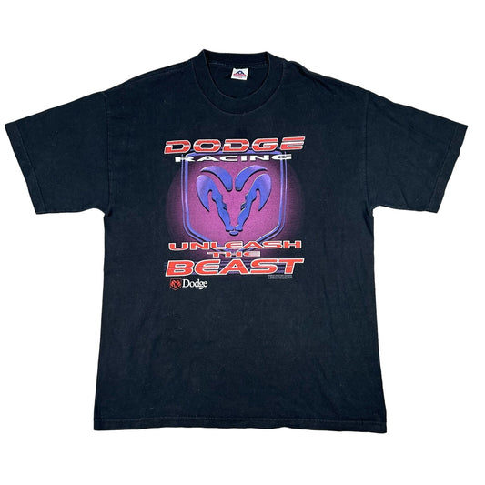 Vintage Dodge Racing Unleash The Beast 2000 Mens XL Extra Large Black T-Shirt