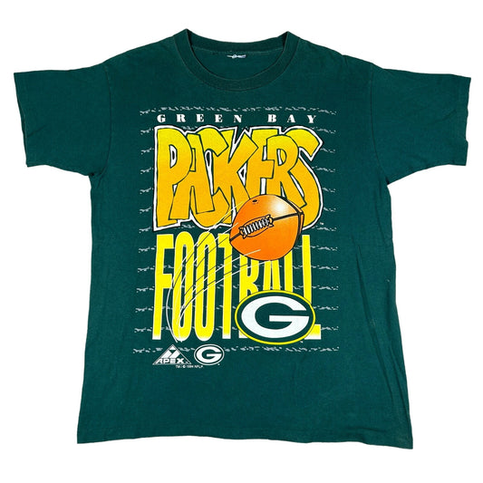 Vintage 1994 Green Bay Packers NFL Apex Mens Extra Large XL Green T-Shirt