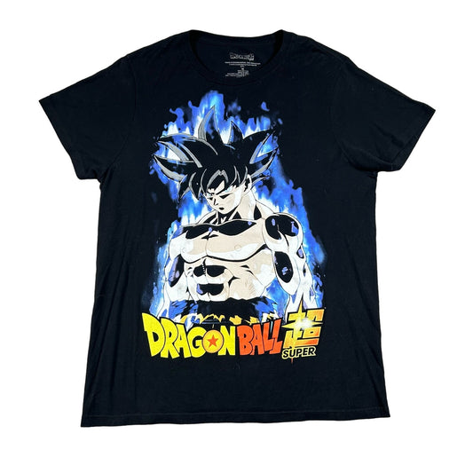 Dragon Ball Z Super Saiyan Goku Y2K Anime Mens Medium Black T-Shirt