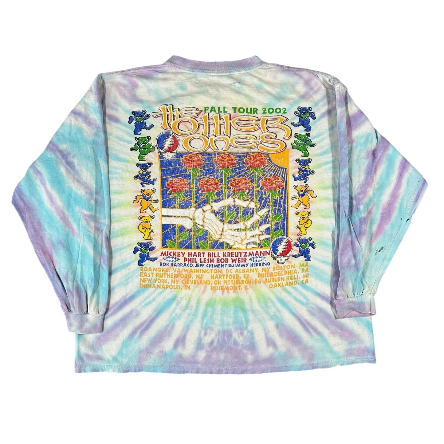 VTG 2002 The Grateful Dead The Other Ones Tour Mens Size XL Long Sleeve T-Shirt