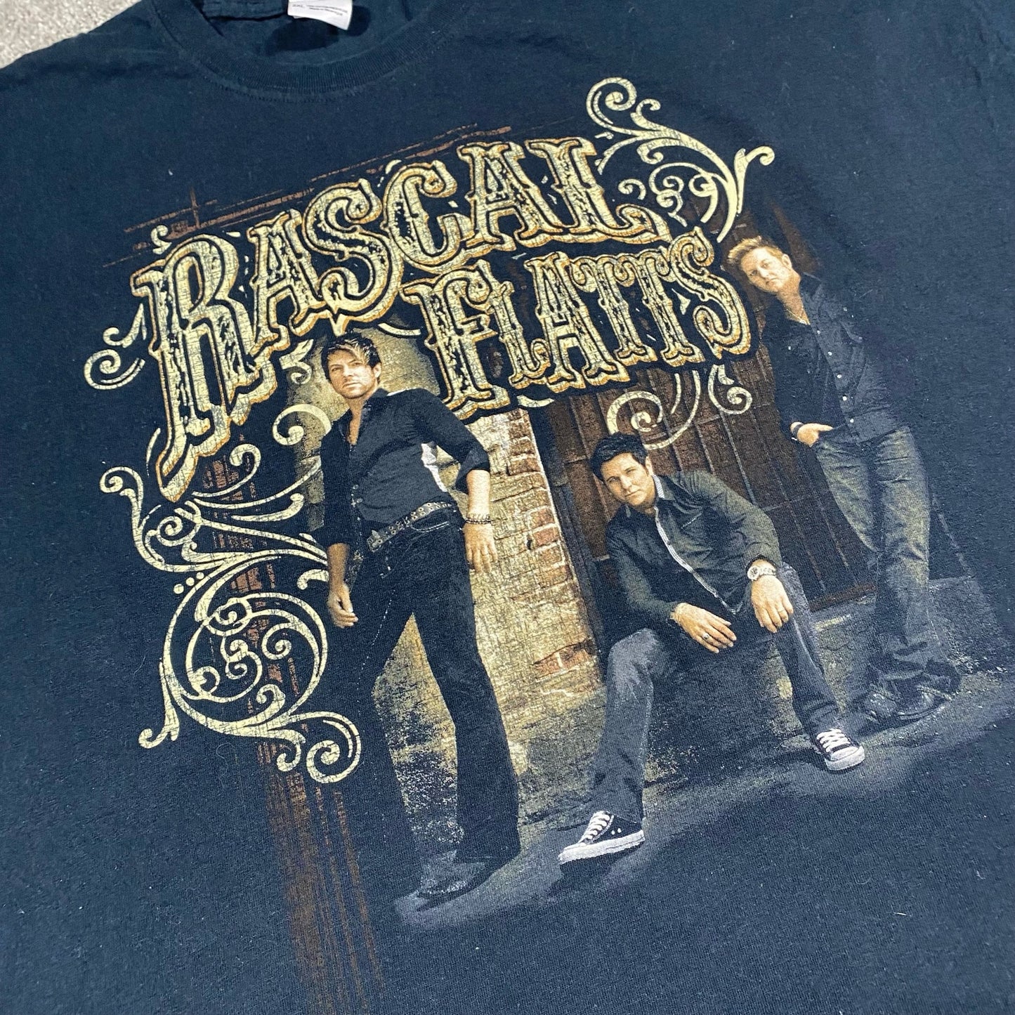 Rascal Flatts Thaw Out 2012 Tour Country Band Mens 2XL XXL Heavy Black T-Shirt