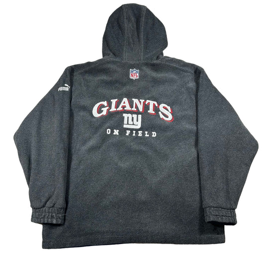 VTG New York Giants On Field Puma NFL Fleece Mens Large Reversible Hoodie Jacket