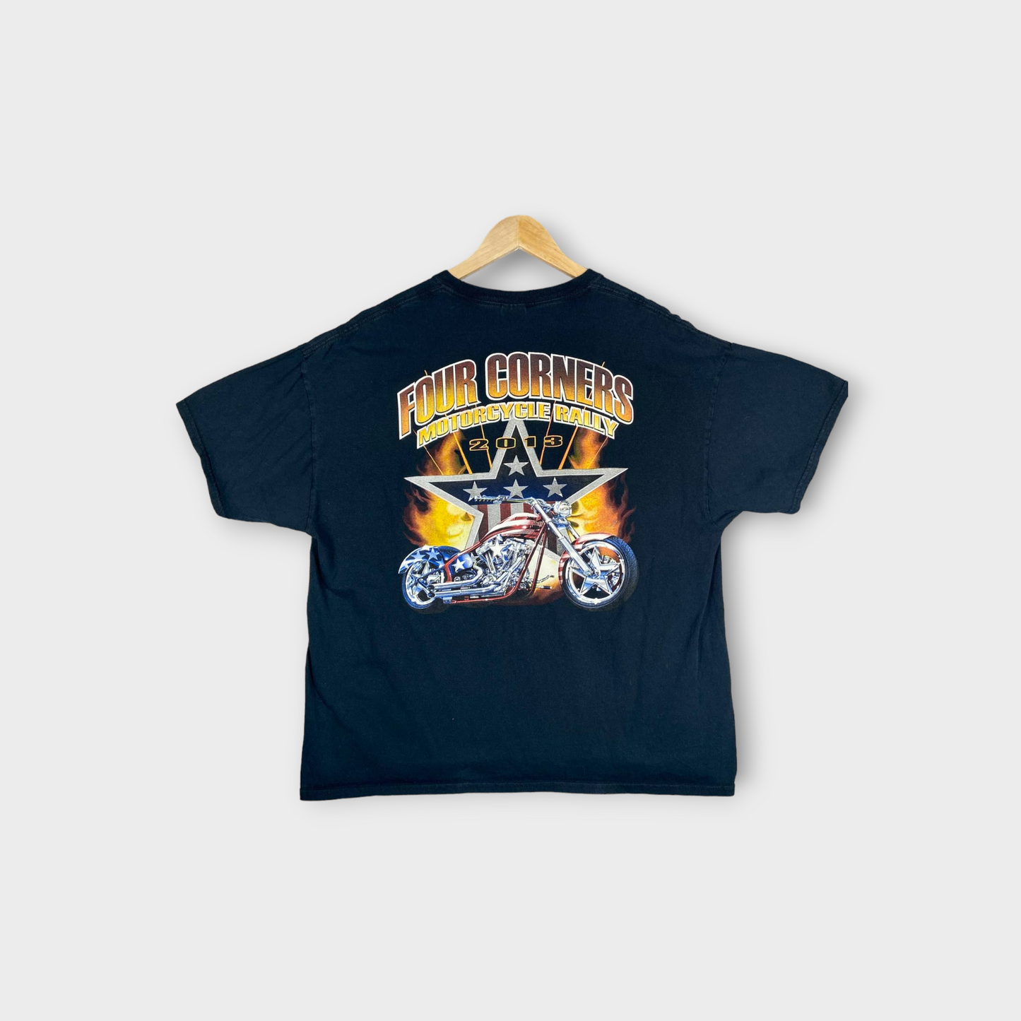 (2XL) Four Corners Motorcycle Rally T-Shirt