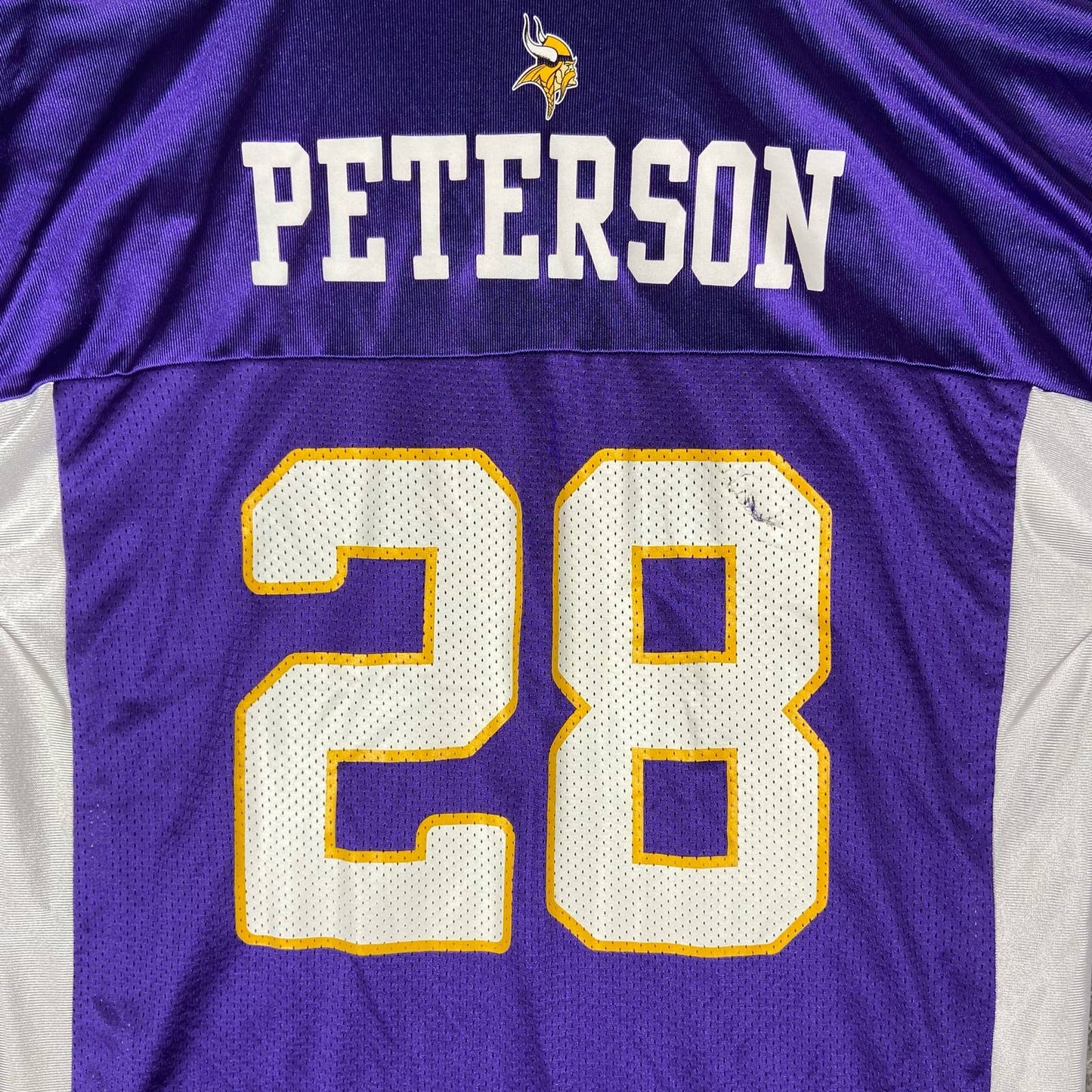 (L) Adrian Peterson NFL  Reebok 28 Minnesota Vikings Jersey