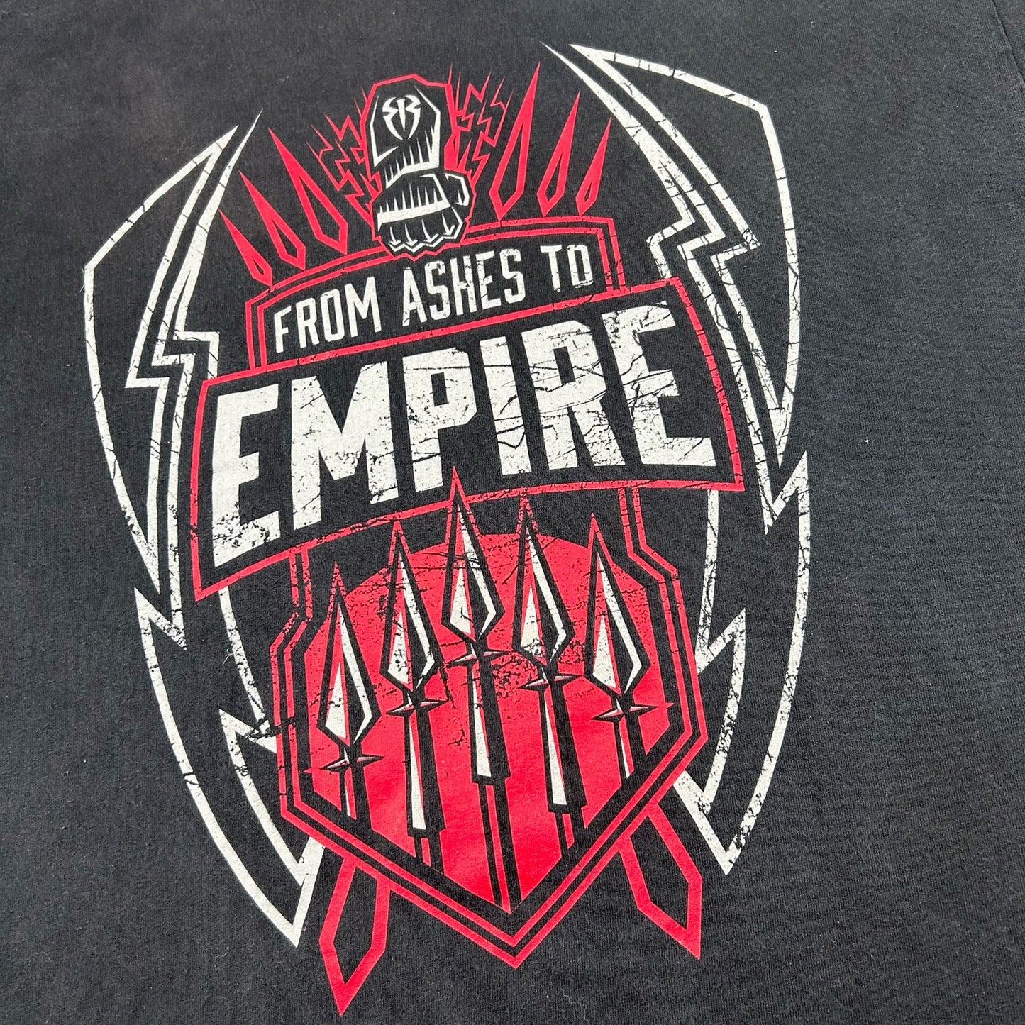 Roman Reigns WWE From Ashes To Empire Mens Large Black Short Sleeve T-Shirt