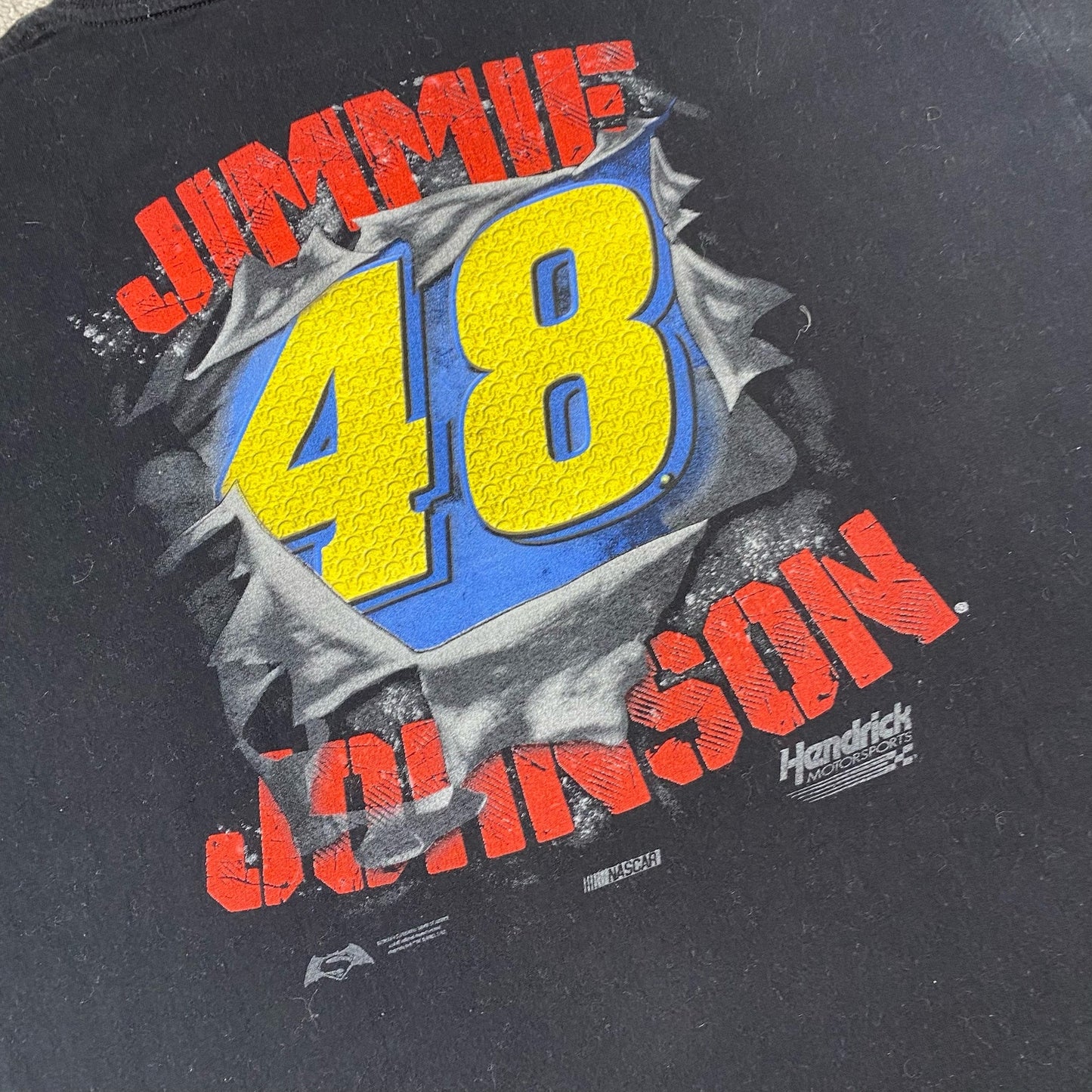 Jimmie Johnson Superman NASCAR Mens Size XL #48 Hendrick Motorsports T-Shirt