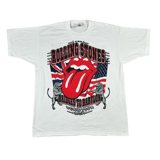 Vintage The Rolling Stones Bridges To Babylon 1997/1998 World Tour XL T-Shirt