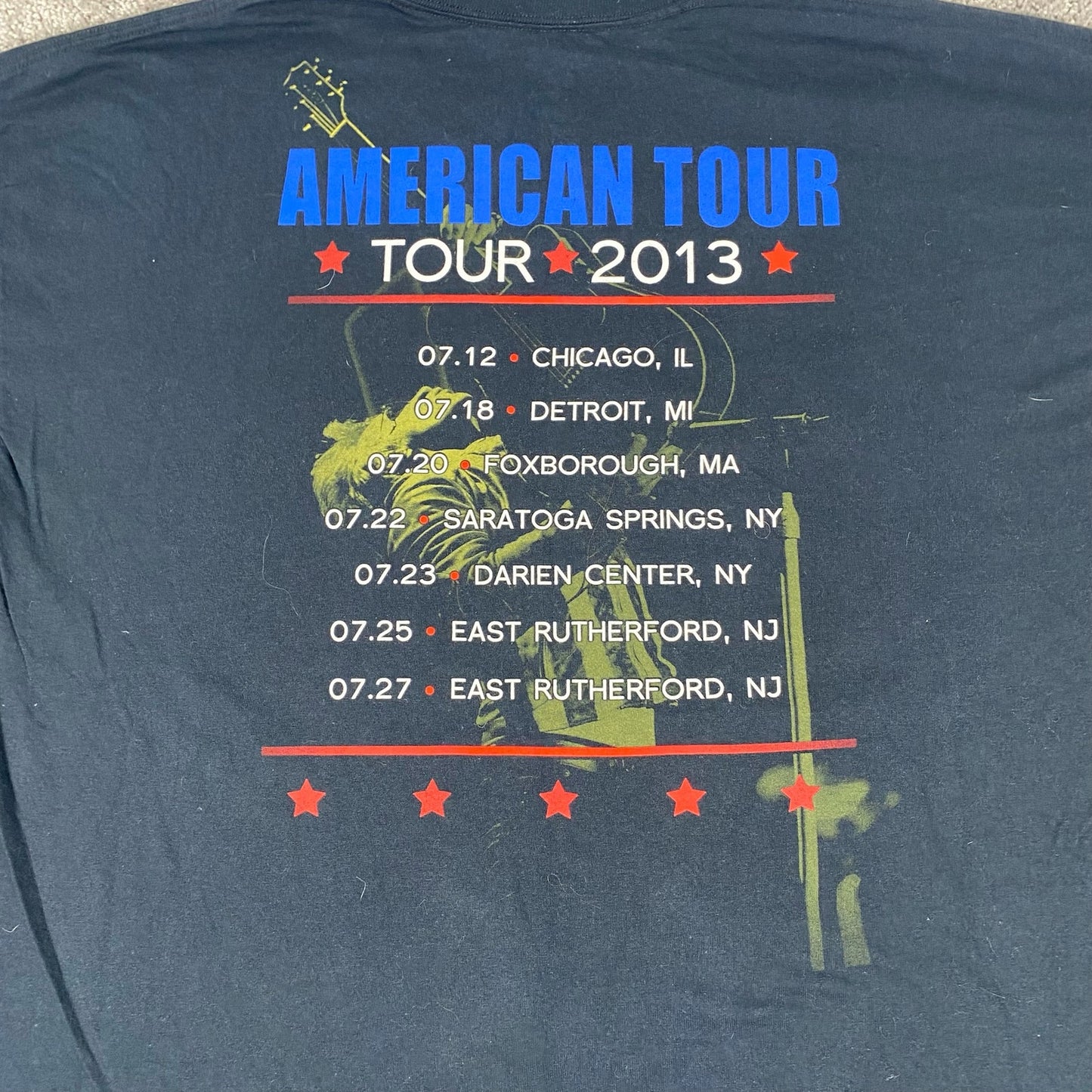 Bon Jovi Because We Can 2013 American Tour Y2K Mens 2XL XXL Black T-Shirt