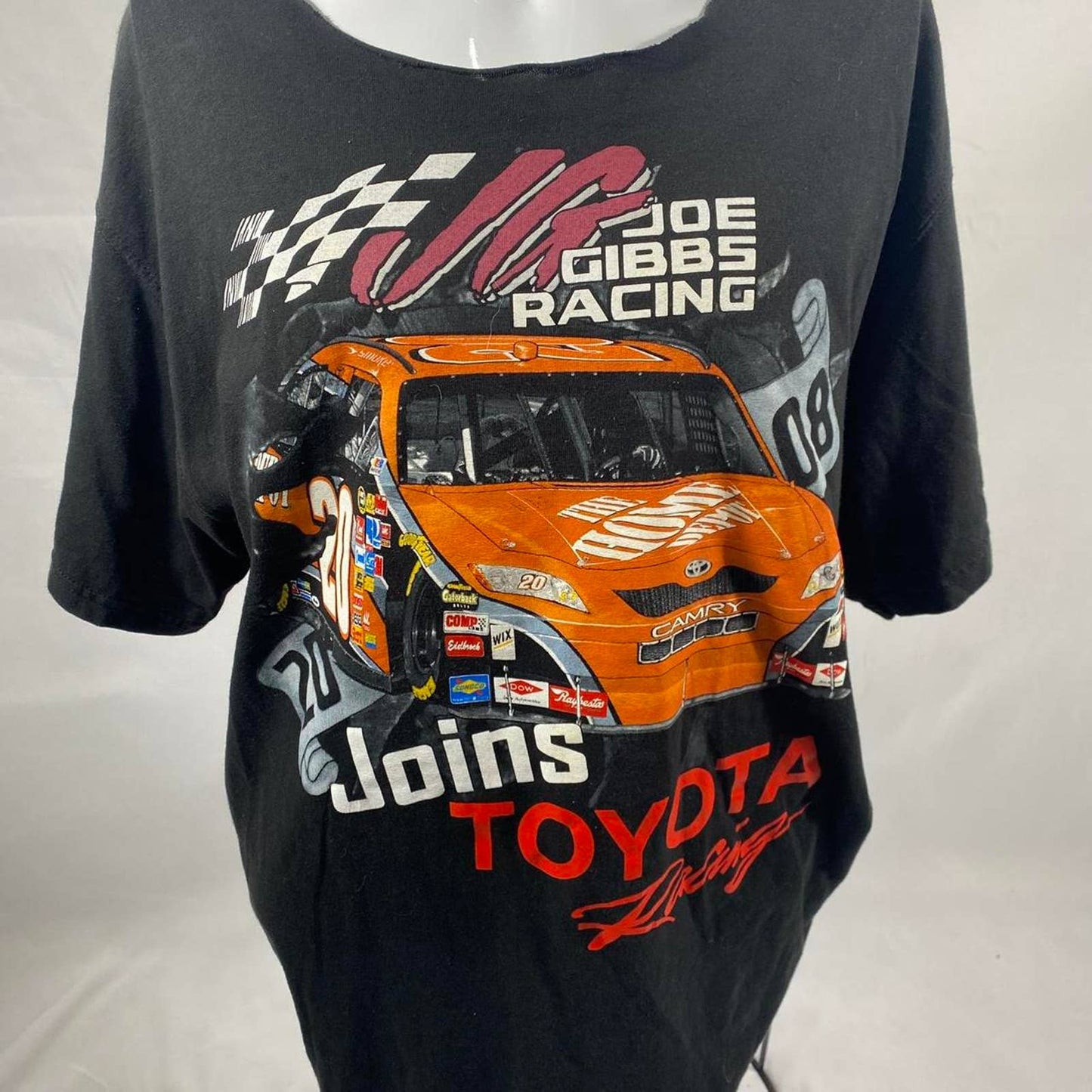 (L) Joe Gibbs NASCAR Racing T-Shirt