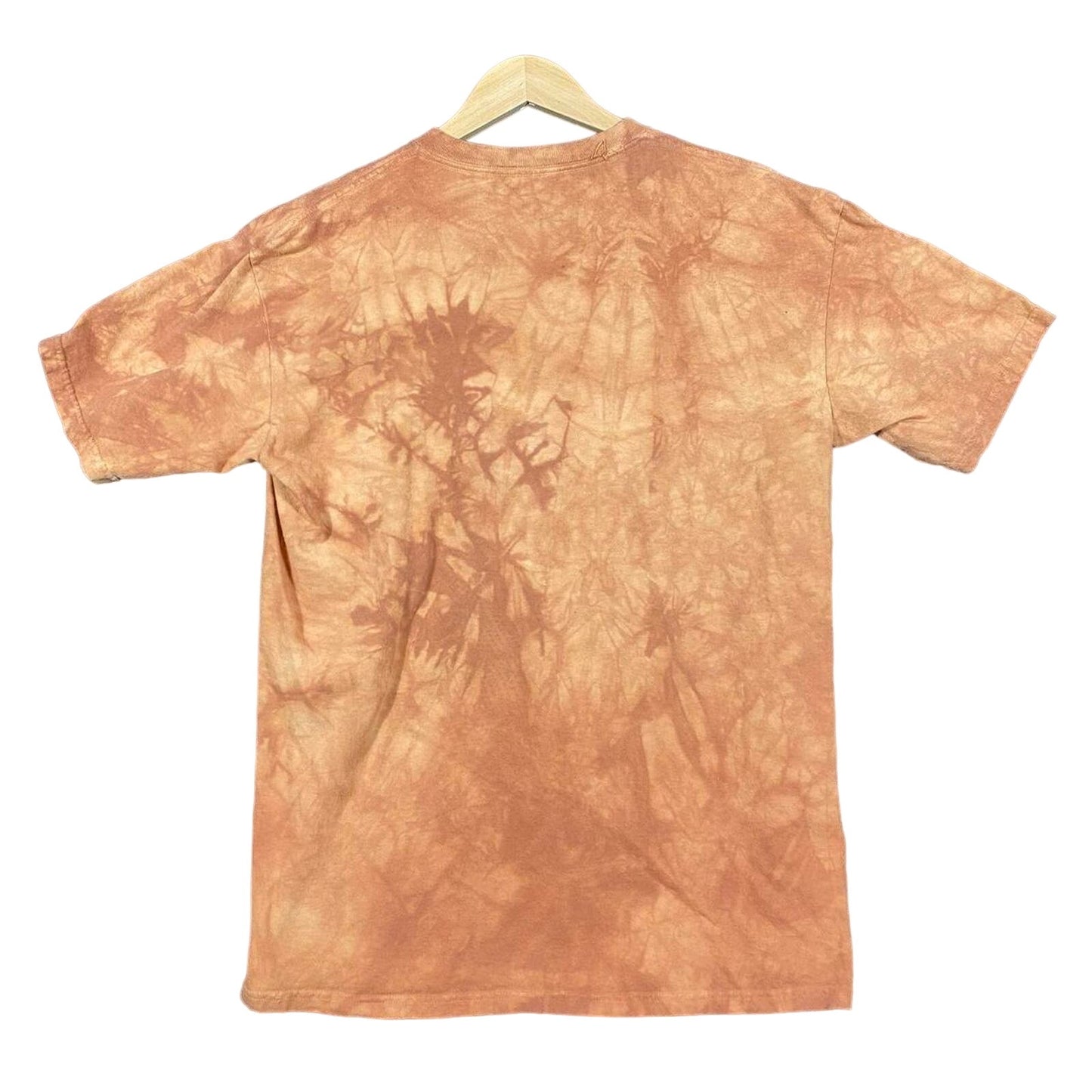 Brown Bear Tie Dye The Mountain Nature Mens Size Large Short Sleeve T-Shirt