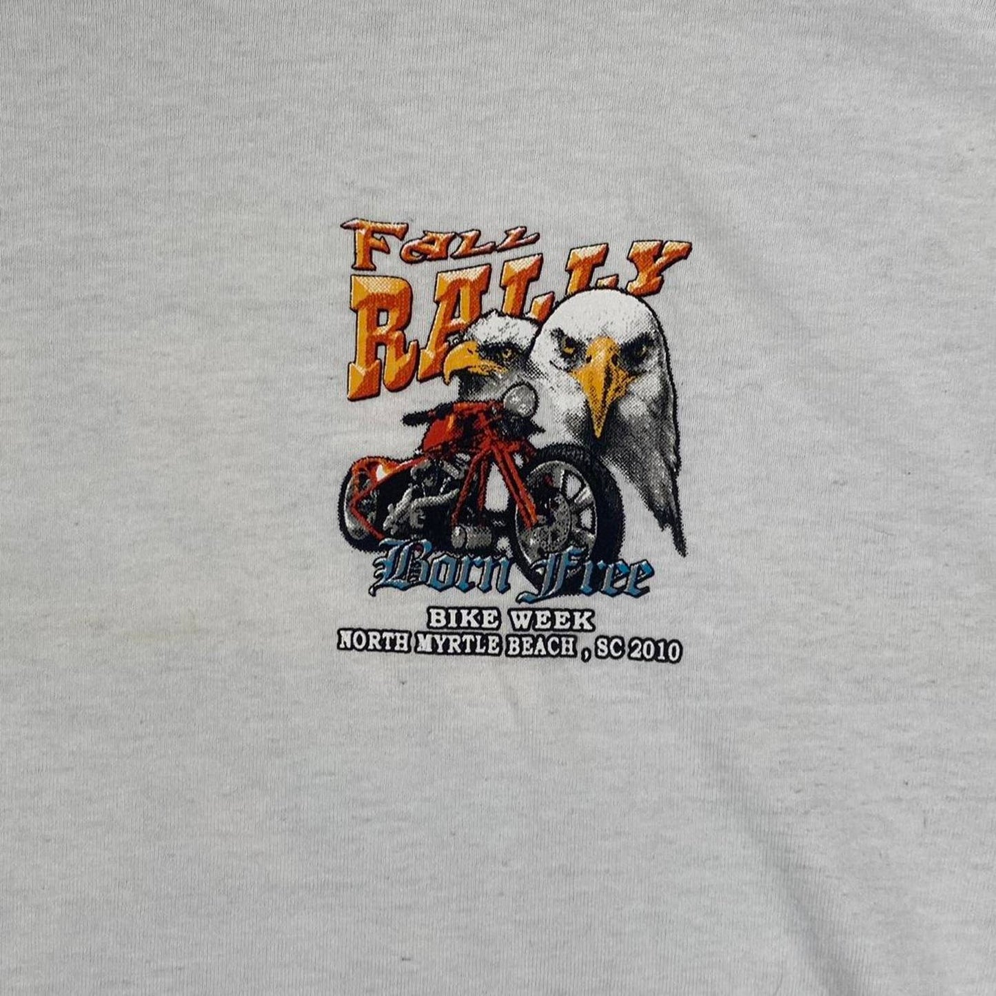 (XL) Vintage Myrtle Beach Motorcycle Fall Rally Bald Eagle Vintage T-shirt