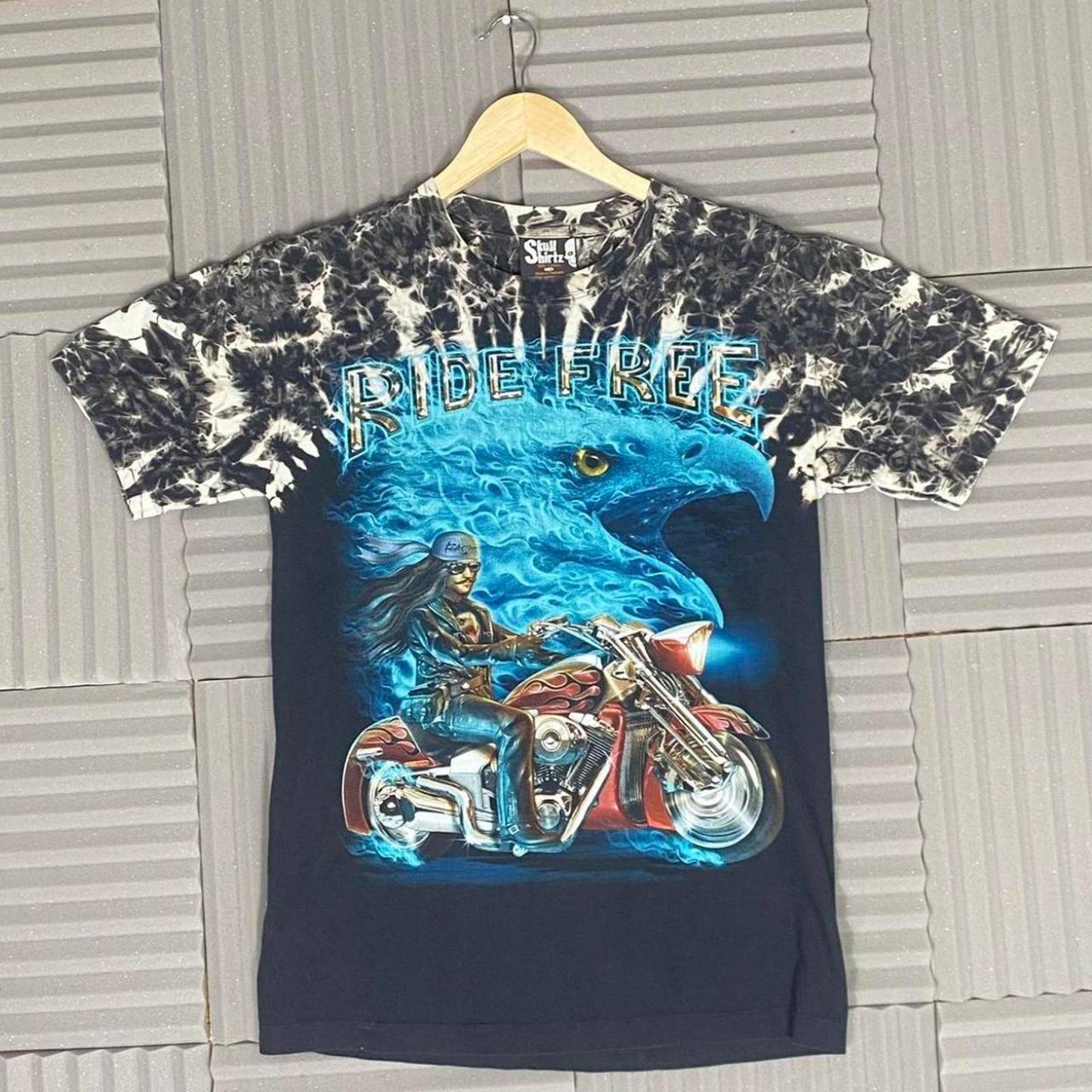 (M) AOP Fire Motorcycle T-Shirt