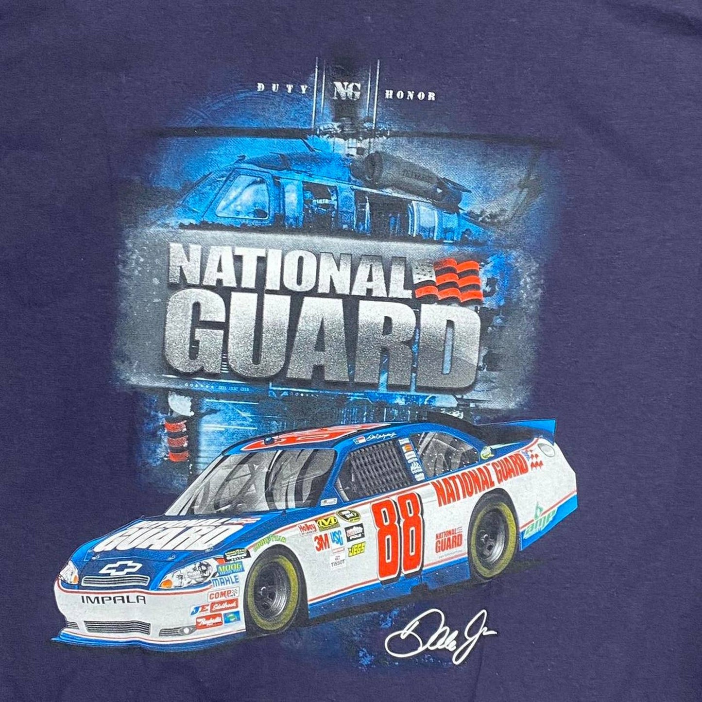 (XL) National Guard Dale Jr NASCAR T-Shirt